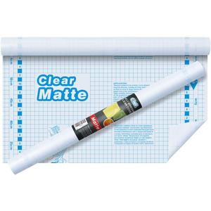 Chell Matte Clear Contact Paper Roll for Books, Crafts and Countertops, Self Adhesive Book Cover, 17.5 in x 5 ft