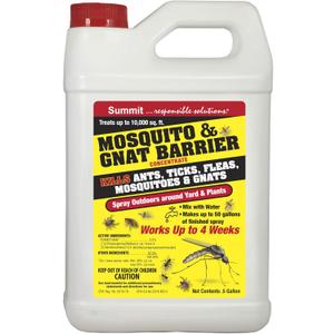 SUMMIT Mosquito & GNAT Barrier - Concentrate -for Insects ,1/2 Gallon, Natural (031-6)