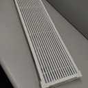 Linear Bar Air Grille 36" X 8", Aluminum Air Supply/Return Grilles,Easy Air Flow,Removable Grille/Door-HVAC Air Vent Cover,White [Outer Dimensions: 36.8"w X 8.8"h]