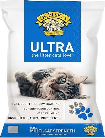 Dr. Elsey's Ultra UnScented Clumping Clay Cat Litter 40 lb. Bag
