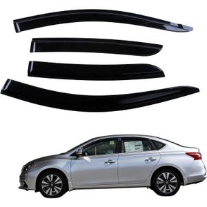 Window Visors Rain Guards for 2020-2025 Nissan Sentra, Out-Channel Window Vent Wind Deflectors Visors Shades for 20-25 Sentra