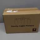Bathroom Light Fixtures 2023 Upgrade, 3-Light Matte Black Vanity Light, Black Bathroom Lights Over Mirror with Clear Glass Shade, Wall Sconces for Mirror Bedroom Living Room Hallway