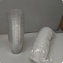 Amazon Basics Small Disposable Clear Plastic Cups, 9oz, 100 Count