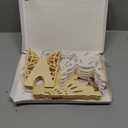 5Pcs Christmas Paper Snowflake Lanterns, Large Christmas Paper Star Lanterns with LED Lights White Beige Khaki Hanging Snowflake Lamps for Xmas Winter Frozen Wedding Birthday Holiday Party Decorations