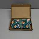 Dog Harness for Small Sized Dog,Hook-and-Loop Easy On/Off, Reflective Adjustable Soft Mesh Vest for Puppy (Green Floral Print,S) (S(Neck:10.5-13.6",Chest:14.8-19.1"))