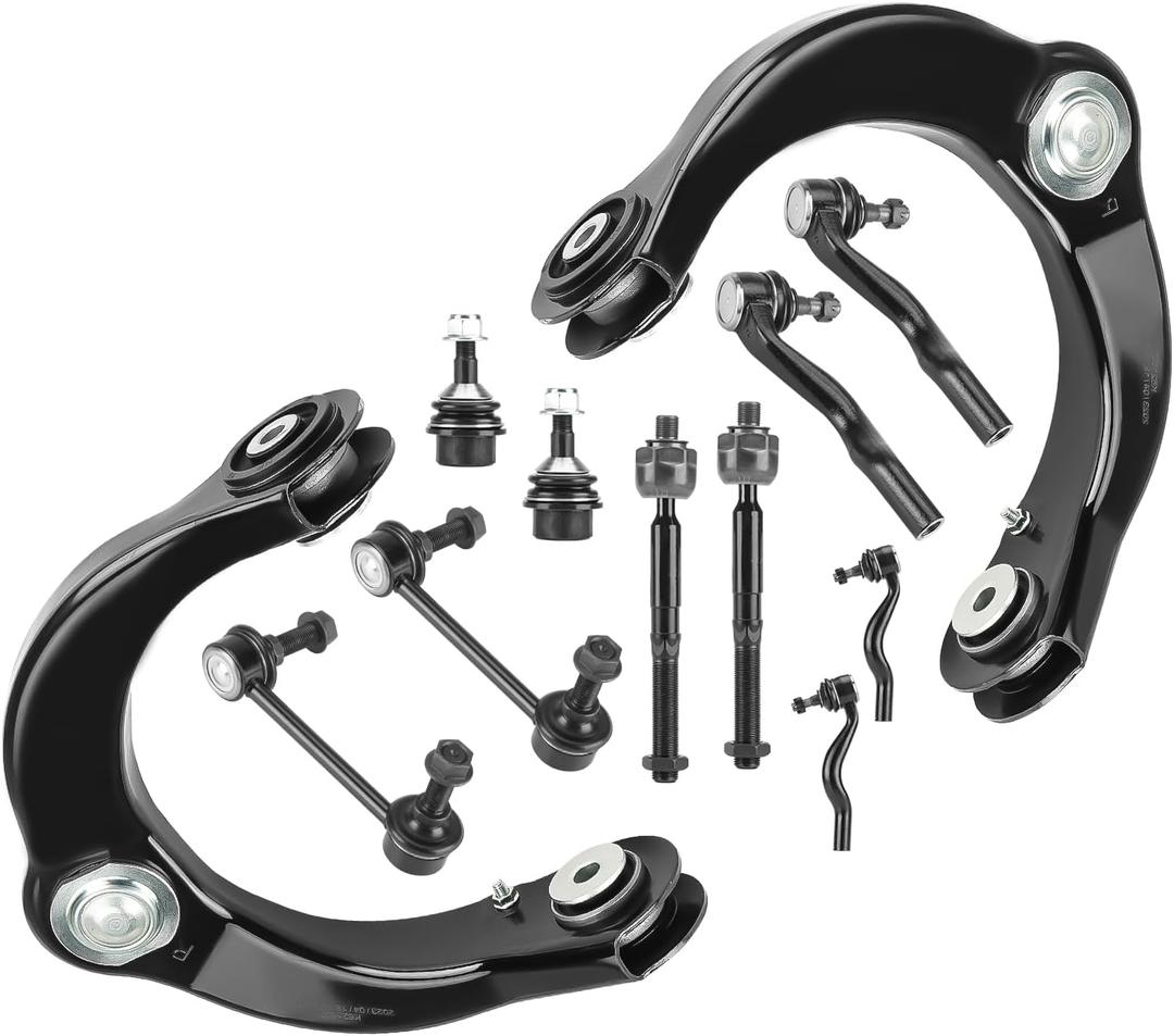 Front Upper Control Arms w/Ball Joints Suspension Kit for 2011-2015 Dodge Durango, 2014-2015 Jeep Cherokee, 2012-2015 Jeep Grand Cherokee (12PCs)