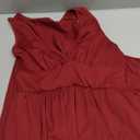 SILUI Women's Summer 2026 Sexy Double High Slit Deep V Neck Plus Size Sundresses Thigh Split Maxi Club Party Dresses (Medium, 1#wine Red)