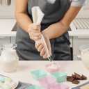 14 Pcs Couplers for Piping Bags, Standard Cake Decorating Piping Couplers for Icing Nozzles White