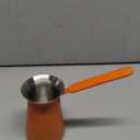 Turkish Coffee Pot - Coffee Maker, Briki Greek Turkish Pot, Arabic Tea Pot, Cezve/Ibrik Coffee Pot for Stovetop(400 ml,Serves 5) (Orange)