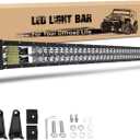 52 Inch LED Light Bar 300W with 5D Floodlight + 5D Spotlight Cup Combo Driving Lights Off Road Lights Work Light Pods for Pickup 4X4 Truck SUV ATV UTV Boat