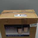 Kalium Wall Sconces Set of Two, Modern Vanity Lights with Double Clear Glass Shade Matte Black Indoor Farmhouse Wall Lights for Bathroom Living Room Bedroom Mirror Hallway Bulb E26 Base (2PCS)