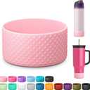 Silicone Boot for Owala Water Bottle 24 oz 32 oz 40 oz, Anti-Slip Protective Sleeve for FreeSip/Twist/Flip Stainless Steel Water Bottles Accessories (Pink)