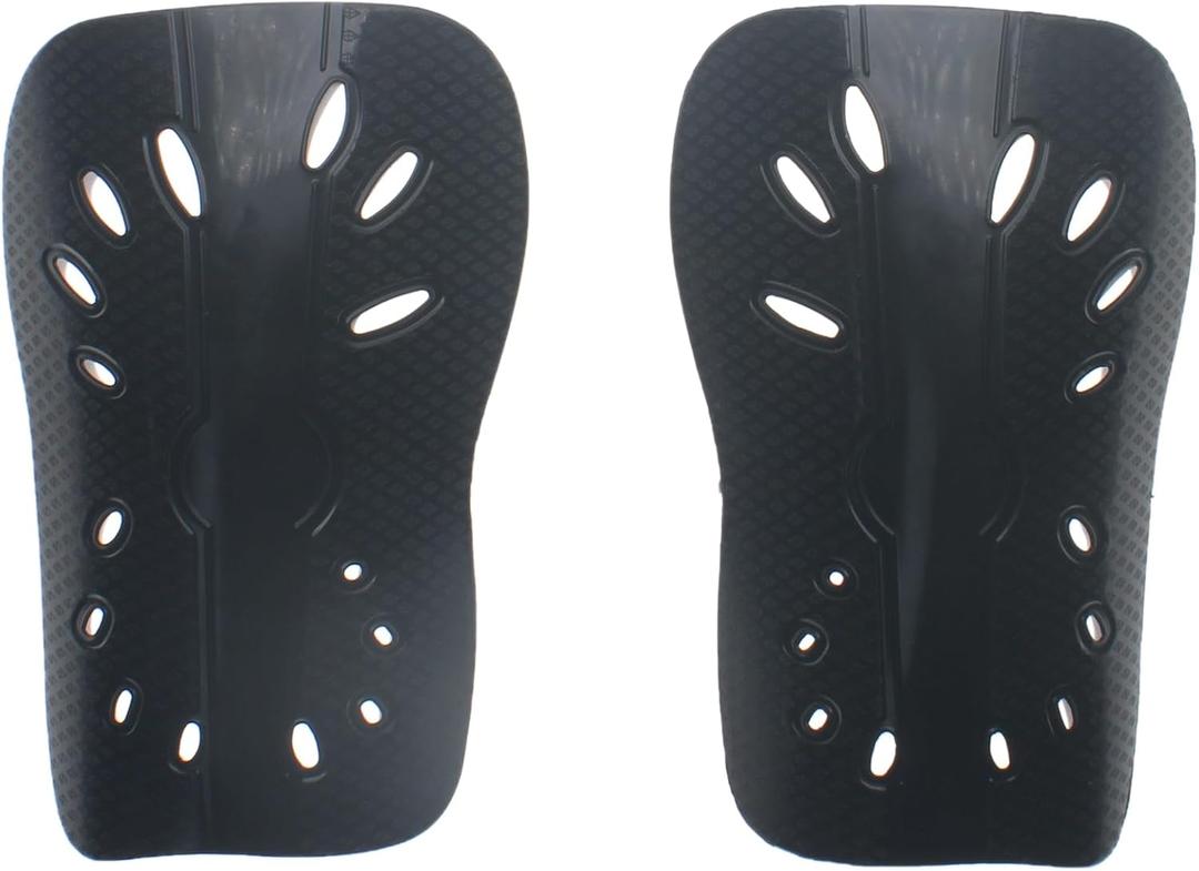 2 PCS Soccer Shin Guards Black Football Gear Shin Pads Breathable Protective EVA Cushion for Adult Football Games