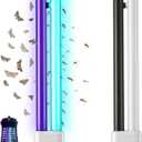 2 Pack 2G11 18W Bug Zapper Light Bulb, Dual Color 4-Pin Base Bug Light Bulbs for Mosquito Indoor Outdoor, Upgraded H Shaped UV Tube Replacement Attract Mosquitoes & Flies Effectively