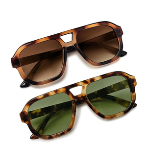livho Trendy Polarized Square Aviator Sunglasses Women Men Square Eyewear Frame, Retro Sun Glasses for Women Men 2025 Shades