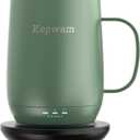 Kepwam Self Heating Coffee Mug, 16oz Smart Heated Coffee Mug, 150 Min Battery Life - Hot up to 149 Temperature Control Coffee Mug Warmer, Gifts for Women and Men