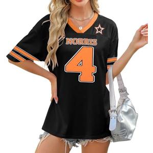 Racing Shirt Women Number Print Jersey T-Shirt Funny Racing Apparel Race Day Tee Causal Short Sleeve Tops Size M