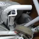 Bedside Commode with Wheels, Shower Wheelchair with 300 LBS Weight Capacity, Portable Toilet with Bucket for Elderly and Disabled