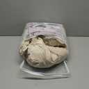 WEERRW Velvet Couch Covers for 2 Cushion Couch Sofa - High Stretch Luxury Velvet Plush 3 Pieces Sofa Slipcovers with Elastic Bottom, Furniture Protector for Pets, Machine Washable, Ivory, Medium