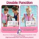 Mambobaby Kids Swim Vest Built-in Detachable Buoyancy Boards Toddler Swim Jacket Toddler Floaties Swimming Aid Vest for 4-8 Years Old Boys and Girls, Size: L(5-6 Years)