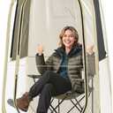 Sportneer Clear Sport Tent, 1 Person Transparent Outdoor Pop-Up Tent, Lightweight & Portable Weather Shelter for Parents, Windproof Cold Weather Protection, Rain Shield for Sports Events & Sidelines, L: 37" x 37" x 63.5"