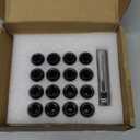 Orion Motor Tech M10x1.25 Lug Nuts, ATV Lug Nuts Compatible with Honda Kawasaki Suzuki Yamaha Can-Am Bombardier Arctic Cat, 10mmx1.25 Wheel Lug Nut Set, Set of 16 (Black)