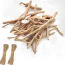 20pcs Y-Shaped Irregular Driftwood for Crafts, 3.5-6.2 in Inch Long 6mm-15 mm in Diameter Driftwood Sticks for DIY Crafts Photo Props School Projects, Beach Wood Crafts Decor