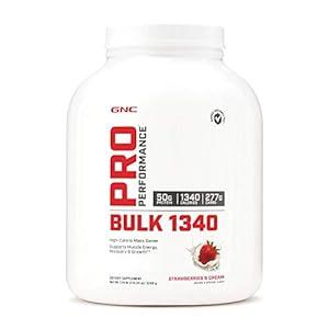 GNC Pro Performance Bulk 1340 - Strawberries and Cream, 9 Servings, Supports Muscle Energy, Recovery and Growth, EXP 05/2026