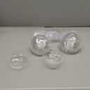 LemonRoad 24 Pcs Detachable Martini Glasses 9oz Plastic Coupe Cocktail Dessert Glassware Set for Champagne Wine Wedding Holiday Party Supplies (Clear)