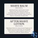 ADELEGOURDAIN Self-Care Kit for Men Set with Shave Balm and After Shave Lotion - Shave Balm for Sensitive Skin - Birthday Gift Idea for Him - 2 x 3.4 fl oz Razor Burn Cooling & Soothes Skin