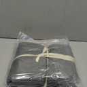 Shilucheng 4 Piece Full Sheet Sets, Cooling Sheets, Blend Rayon Derived from Bamboo, Deep Pocket Up to 16", Breathable & Soft Bed Sheets, Hotel Silky Bedding Set, Dark Grey