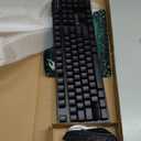 Wireless Gaming Keyboard and Mouse Combo with Mouse Pad, Rechargeable 2.4GHz Full-Size Keyboard and 2400 DPI Mouse, Rainbow Backlit, Quiet Mechanical Feel, 29-Key Anti-Ghosting for PC Mac Gamer