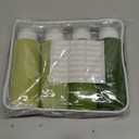 Travel Bottles for Toiletries, Large 6oz Travel Size Containers, BPA Free Leak Proof Tubs Refillable Liquid Accessories with Toiletry Bag for Cometic Shampoo and Lotion Soap (4 Pack)