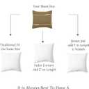 TOPGREEN Feathers Down Throw Pillow Inserts 24x24, Set of 2, 100% Organic Cotton Shell, Soft Decorative Square Pillow Insert for Living Room Sofa, Couch, or Bed (White)