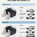 Wigoo Upgrade Soft Dog Car Seat Cover for Back Seat, [Protect Interior, Waterproof & Easy to Clean] Soft Bottom Backseat Dog Car Hammock, FitsCar Sedan SUV Truck Van, Size M, Black Blue