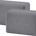 Gaiam Yoga Block - Supportive Latex-Free Eva Foam - Soft Non-Slip Surface with Beveled Edges for Yoga, Pilates, Meditation - Yoga Accessories for Stability, Balance, Deepen Stretches (Grey)