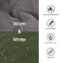 IECOii Extra Warm Reflective Adjustable Dog Jacket - Fleece Turtleneck Winter Coat for Dogs in Cold Weather, XL