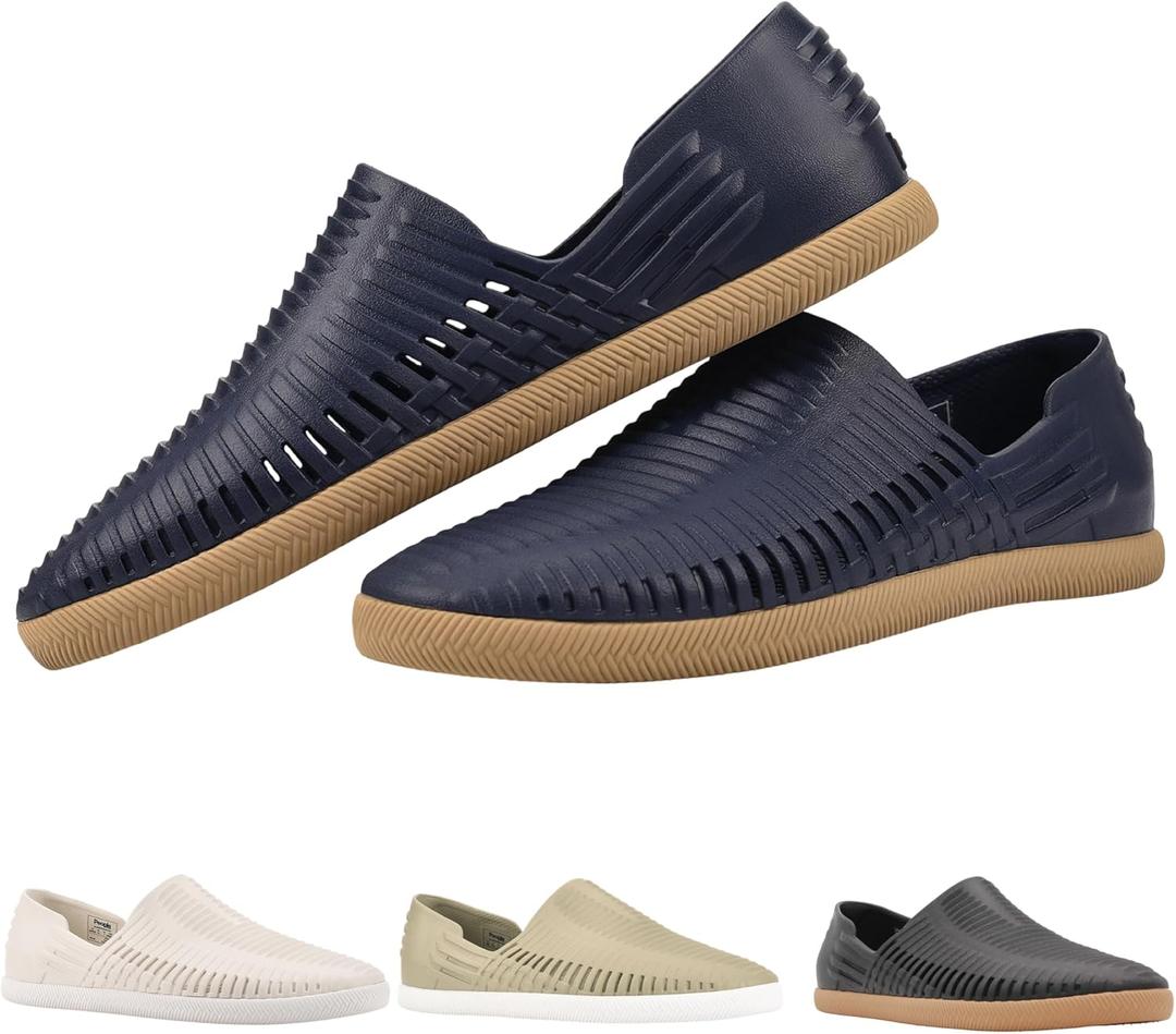 People Footwear Rio, Water Shoes for Men and Women, Just Slip On for Comfort and Style, Lightweight, Waterproof & Anti-Slippery - Perfect for Outdoors (Mariner Blue/Camel)