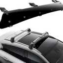 38" Aerodynamic Wind Fairing for Roof Rack, 95% Less Wind Noise, Fits Most Factory Bars, 3 Clamps for Secure Fit, Windshield Fairing for Roof Racks (38in)