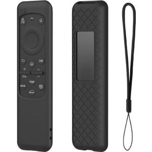 LEFXMOPHY TM2360E case for Samsung Remote Cover BN59-01432J BN59-01432A BN59-01432B 2023 Smart TV Solar Panel Controller, Black Silicone Sleeve