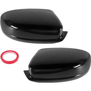 LAUBDGIE Mirror Cover Cap Compatible with Dodge Charger 2011-2023 Glossy Black
