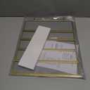 SNOWSTAR Hair Claw Clip Holder Organizer - 5 Tier Iron Rod Hair Clip Holder Storage for Women Girls, Wood Base Desktop Organizer (Gold)