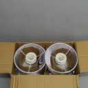 Sucolite Small 11.8" Table Lamps Set of 2, Bedside Nightstand Lamps for Bedroom Kid’s Room, Cute Desk Lamps with Studded Texture Base for Reading Nursery Living Room Office, White