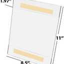 8.5 x 11 Wall Mount Acrylic Sign Holder, Plastic Sign Holder with 3M Tape Adhesive,Clear Wall Mount Frame,Picture Paper Frames Holder for Home, Office, Store, Restaurant(40pack)