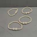 KLOGTSIND Magnetic Curtain Tiebacks, 4 Pack Curtain Holdbacks for Draperies, Wood Bead Curtain Tiebacks, Elegant Curtain Tie Backs for Bedroom Decor, Boho Room Decor, Nursery Decor, Farmhouse Decor