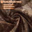 ORTIGIA Brown Misty Forest Shower Curtain for Bathroom, Nature Woodland Shower Curtain Set with Hooks, Decorative Pine Tree Fog Magic Bath Curtain for Home, Waterproof Fabric, Weighted, 72x72