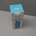 [2-IN-1 LID] Insulated Water Bottle with Silicone Boot (36hrs Cold/18hrs Hot) - DIY Stickers, Leakproof, BPA Free, 32 oz (Cyan Black)