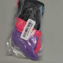 Zando 4 Pairs Kids Soccer Socks Baseball Softball Youth Athletic Boys Girls Knee High Socks (10-12 Years, Blue/Purple/Pink Black)