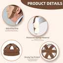 Thick Soft Protective Helmet for Elderly Youth Adults,Head Protector for Adults Seniors from Falls Injuries,Elder Safety Breathable Products Hat Cap Protect Head,for Home Gardening Walking (Brown)