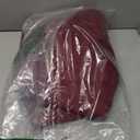 BGment Christmas Red Blackout Curtains for Bedroom - Grommet Thermal Insulated Room Darkening Curtains for Living Room, Set of 2 Curtain Panels (42 x 63 Inch, Burgundy)